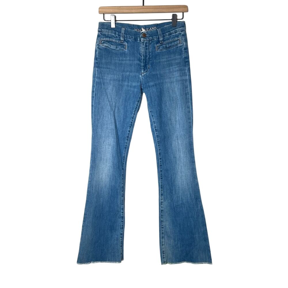 MiH light wash the marrakesh mid rise kick flare jeans size 27 B56
